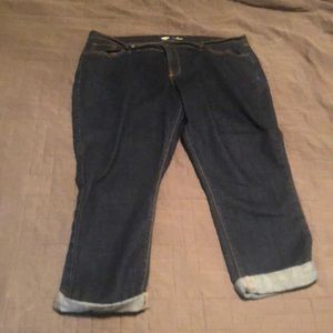 Old Navy dark wash capris